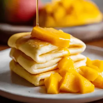 Mango pancakes