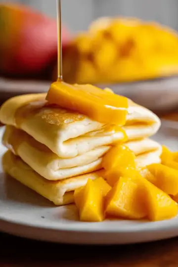 Mango pancakes