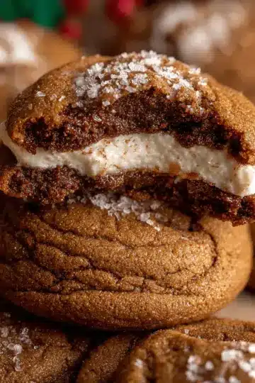 Gingerbread Cheesecake Cookies