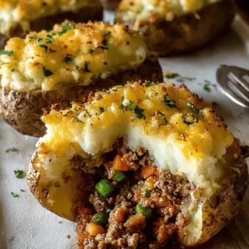 Shepherd’s Pie Stuffed Potatoes