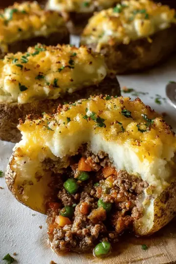 Shepherd’s Pie Stuffed Potatoes