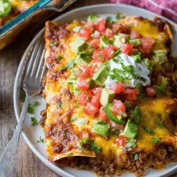 Easy Ground Beef Enchiladas