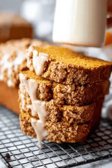 Pumpkin Bread with Maple Glaze