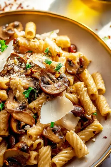 Brown Butter Mushroom Pasta