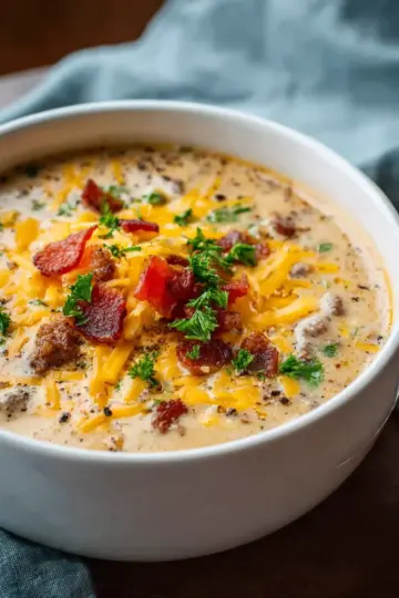 Cheeseburger Soup