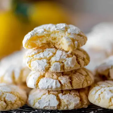 Very Lemon Crinkle Cookies