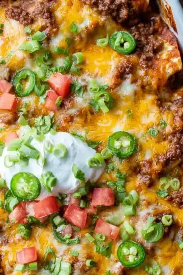 Easy Ground Beef Enchiladas