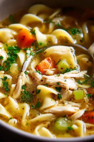 High-Protein Chicken Noodle Soup