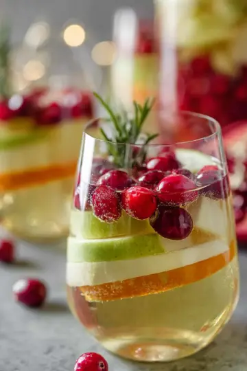 Festive White Christmas Sangria