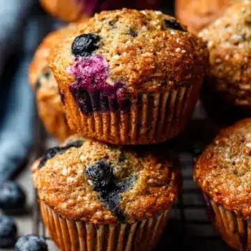 Healthy Blueberry Banana Muffins
