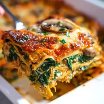 Spinach Mushroom Lasagna
