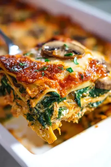 Spinach Mushroom Lasagna