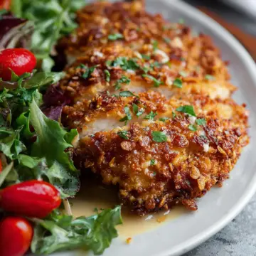 Pretzel Crusted Chicken