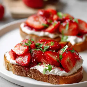Strawberry Ricotta Toast