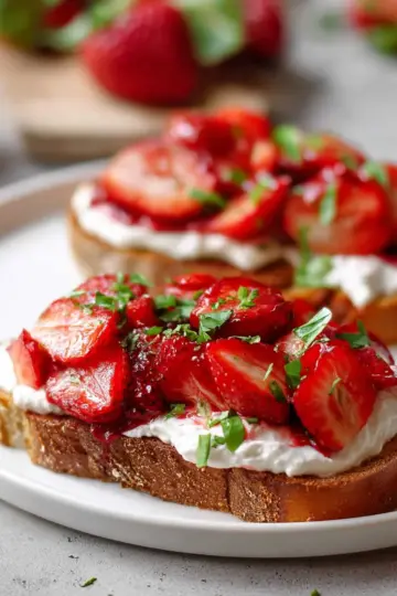 Strawberry Ricotta Toast
