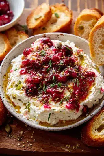 Cranberry Whipped Feta Dip