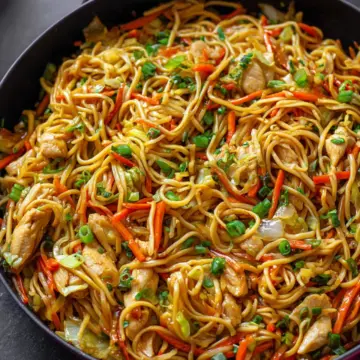 Chicken Chow Mein with Best Chow Mein Sauce