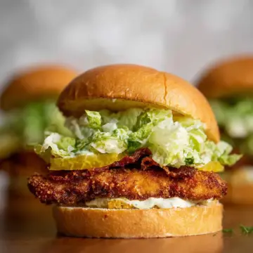 Crispy Chicken Caesar Sandwiches.