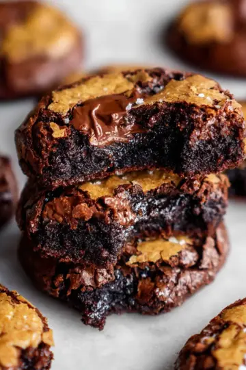 The BEST Fudgy Chewy Brookies