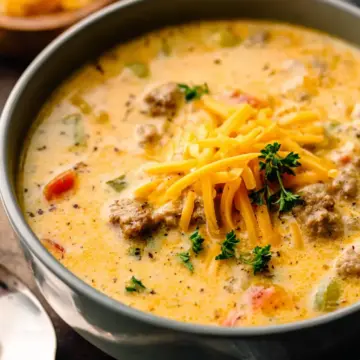 Award Winning Cheeseburger Soup