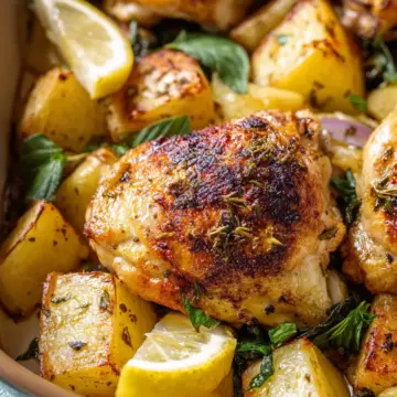 Easy Greek Lemon Chicken and Potatoes