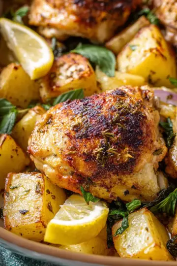 Easy Greek Lemon Chicken and Potatoes
