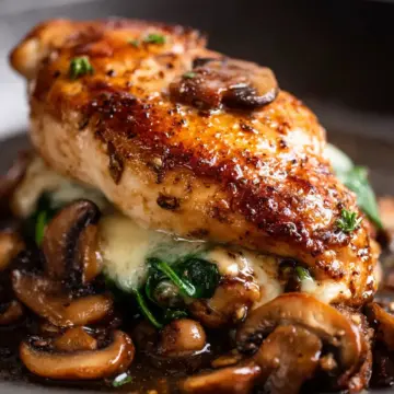 Mushroom-Stuffed Chicken Breast