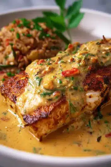 Red Snapper with Creamy Creole Sauce