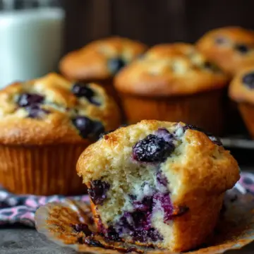 Greek Yogurt Blueberry Muffins