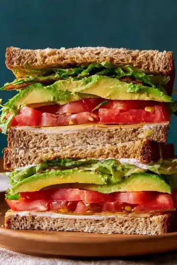 Avocado Lettuce Tomato Sandwich