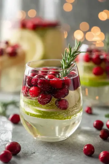 Festive White Christmas Sangria