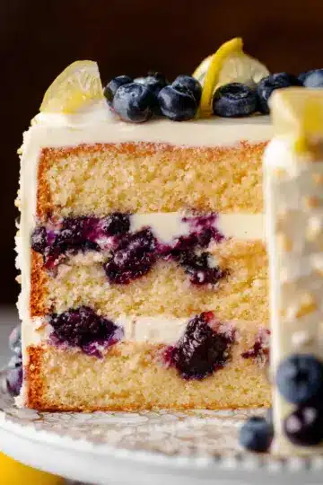 Lemon Blueberry Layer Cake