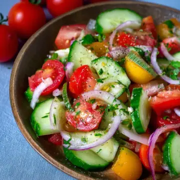 Mediterranean Cucumber Tomato Salad