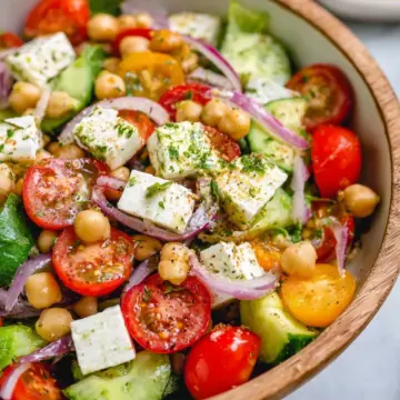 Easy Chickpea Feta Salad