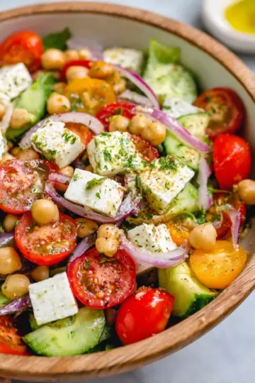 Easy Chickpea Feta Salad