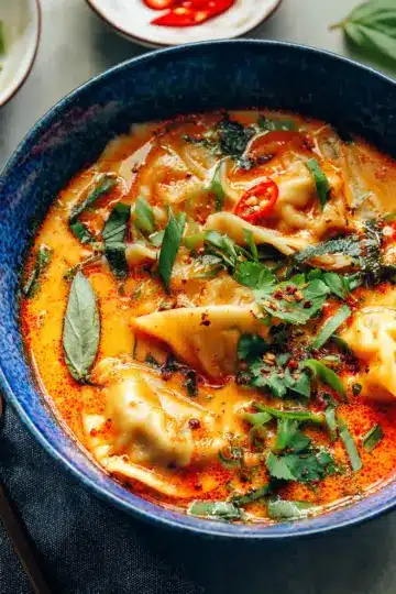 Red Curry Dumpling Soup