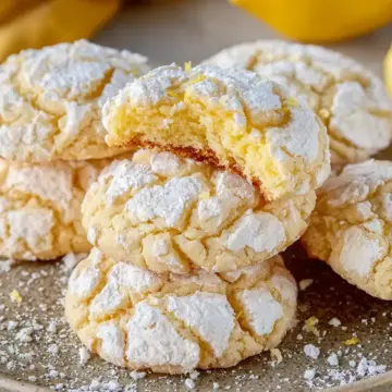Lemon Gooey Butter Cookies Recipe