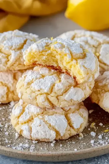 Lemon Gooey Butter Cookies Recipe