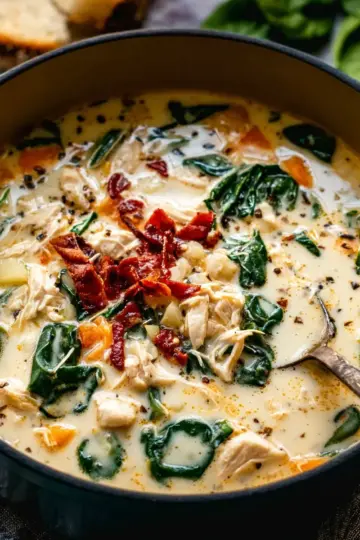 Creamy Tuscan Chicken Soup