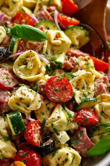 Easy Italian Tortellini Pasta Salad