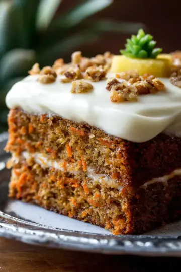 Pineapple Carrot Cake with Cream Cheese Frosting