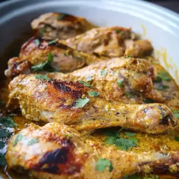 Slow Cooker Spicy Coconut Chicken Drumsticks