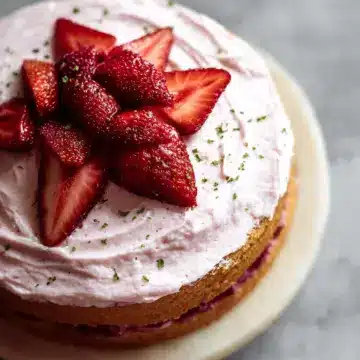 Homemade Strawberry Cake