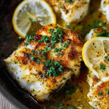 Baked Cod Recipe with Lemon and Garlic